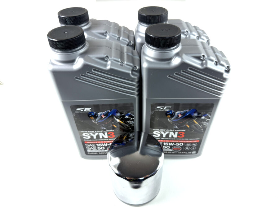 HARLEY DAVIDSON DYNA ZESTAW EKSPLOATACYJNY OLEJ SILNIKOWY SYN3 15W50 4L, FILTR CHROM