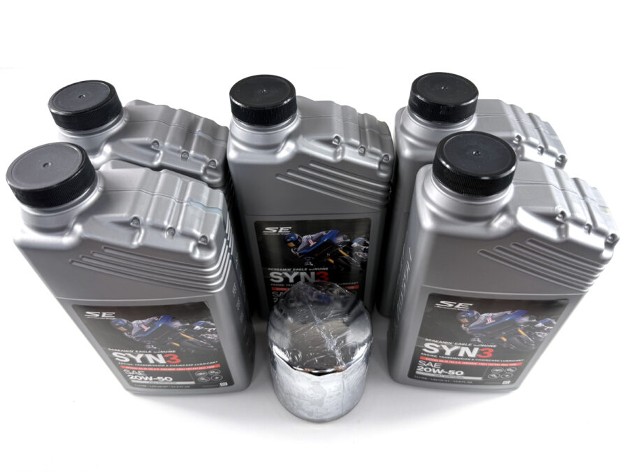HARLEY DAVIDSON ZESTAW EKSPLOATACYJNY OLEJ SILNIKOWY SYN3 20W50 5L, FILTR CHROM