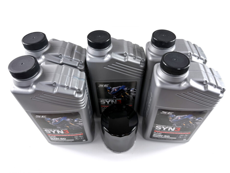 HARLEY DAVIDSON ZESTAW EKSPLOATACYJNY OLEJ SILNIKOWY SYN3 20W50 5L, FILTR CZARNY