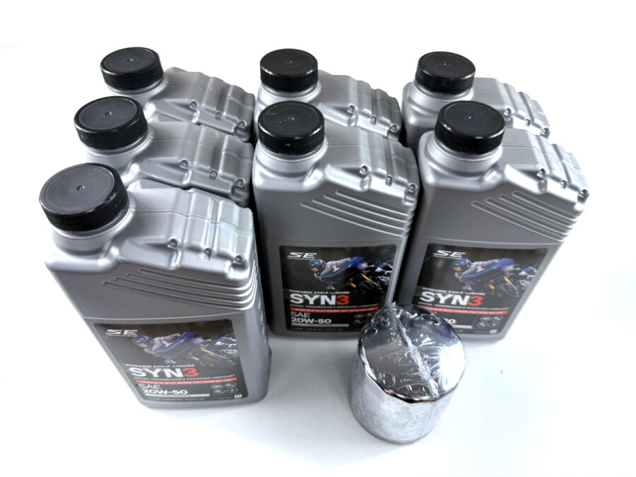 HARLEY DAVIDSON ZESTAW EKSPLOATACYJNY OLEJ SILNIKOWY SYN3 20W50 7L, FILTR CHROM