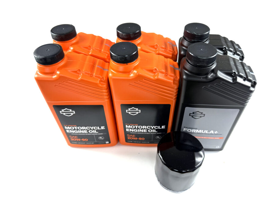 HARLEY DAVIDSON ZESTAW EKSPLOATACYJNY OLEJ SILNIKOWY MINERALNY 20W50 4L, FORMULA+ 2L, FILTR CZARNY