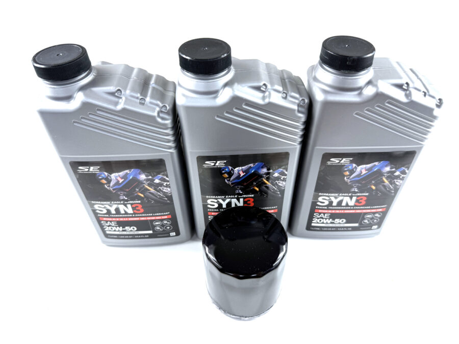 HARLEY DAVIDSON ZESTAW EKSPLOATACYJNY OLEJ SILNIKOWY SYN3 20W50 3L, FILTR CZARNY