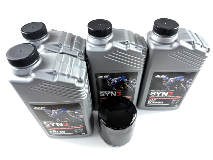 HARLEY DAVIDSON ZESTAW EKSPLOATACYJNY OLEJ SILNIKOWY SYN3 20W50 4L, FILTR CZARNY