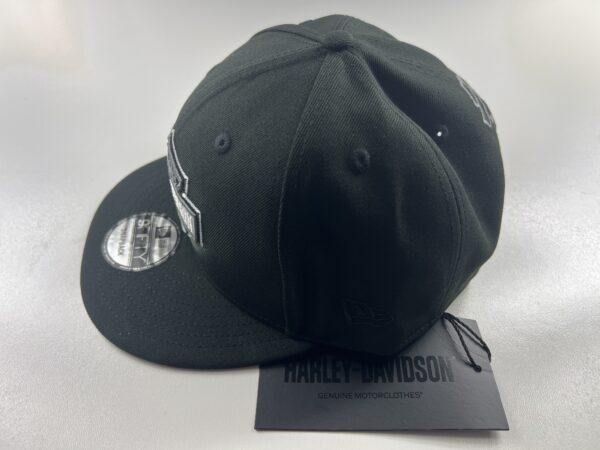 HARLEY DAVIDSON CZAPKA Z DASZKIEM SNAPBACK CZARNA SZARE LOGO B&S ROZMIAR UNIWERSALNY - ORYGINALNA HARLEY DAVIDSON - obrazek 3