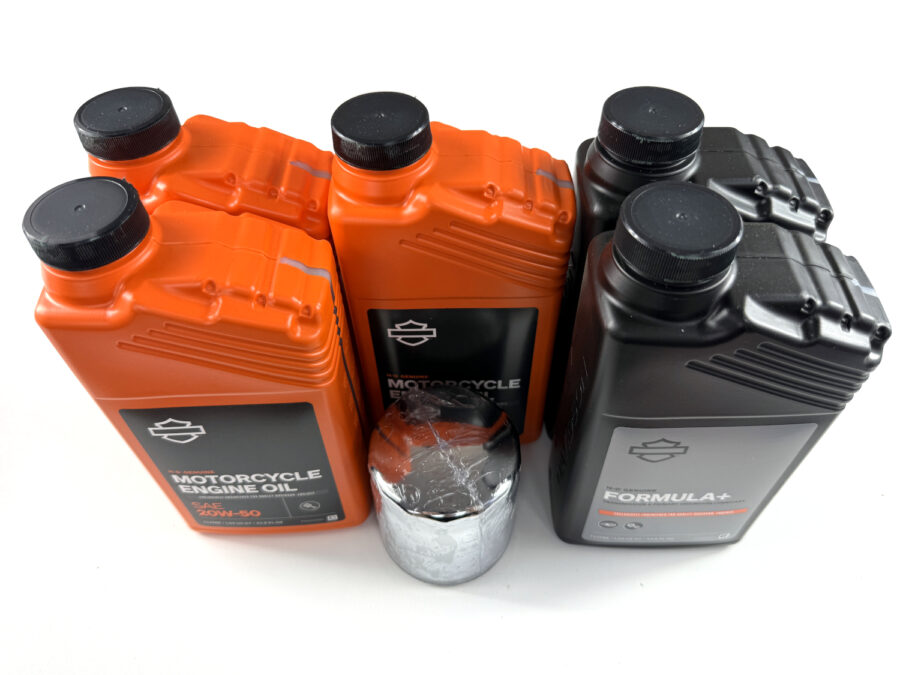 HARLEY DAVIDSON TOURING ZESTAW EKSPLOATACYJNY OLEJ SILNIKOWY MINERALNY 20W50 3L, FORMULA+ 2L, FILTR CHROM