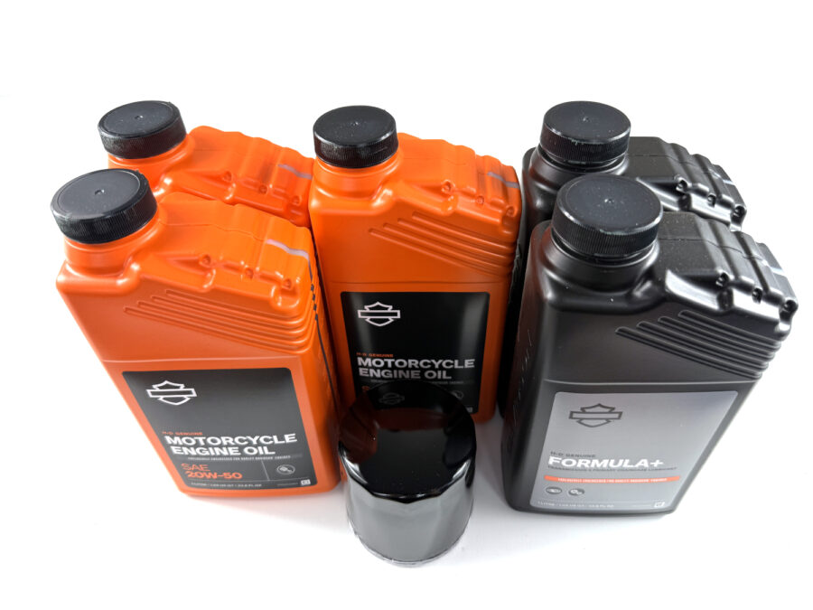 HARLEY DAVIDSON ZESTAW EKSPLOATACYJNY OLEJ SILNIKOWY MINERALNY 20W50 3L, FORMULA+ 2L, FILTR CZARNY