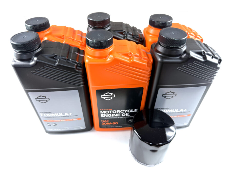 HARLEY DAVIDSON TOURING ZESTAW EKSPLOATACYJNY OLEJ SILNIKOWY MINERALNY 20W50 3L, FORMULA+ 3L, FILTR CZARNY