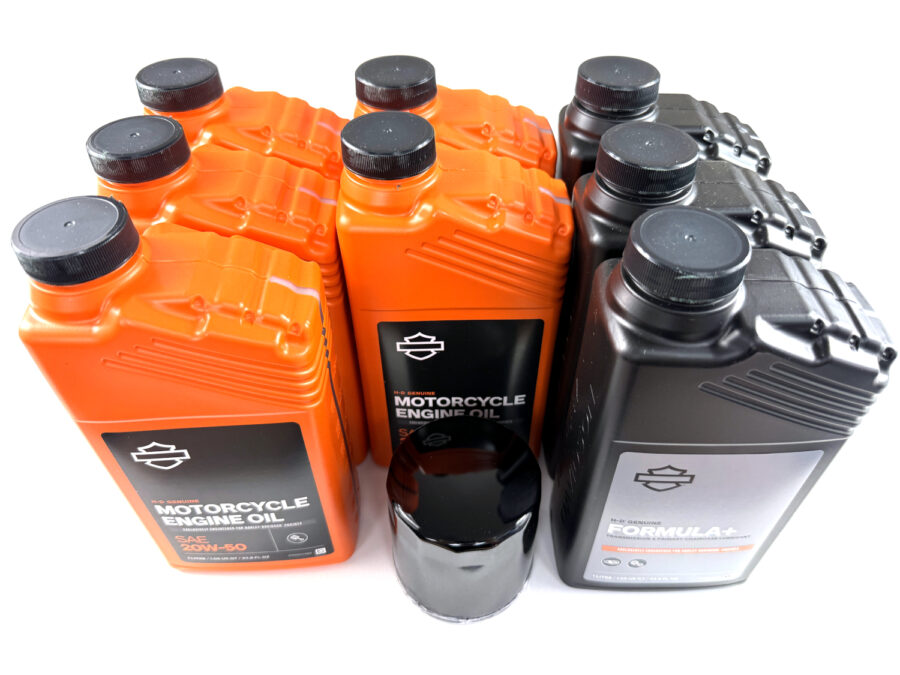 HARLEY DAVIDSON ZESTAW EKSPLOATACYJNY OLEJ SILNIKOWY MINERALNY 20W50 5L, FORMULA+ 3L, FILTR CZARNY