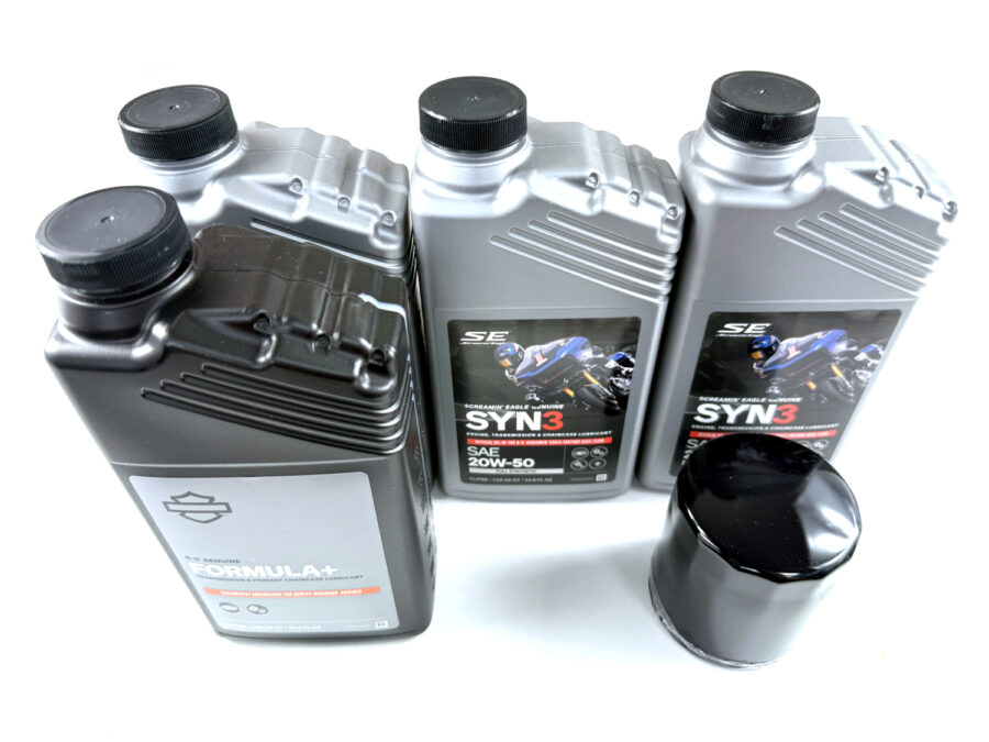 HARLEY DAVIDSON ZESTAW EKSPLOATACYJNY OLEJ SILNIKOWY SYN3 20W50 3L, FORMULA+ 1L, FILTR CZARNY