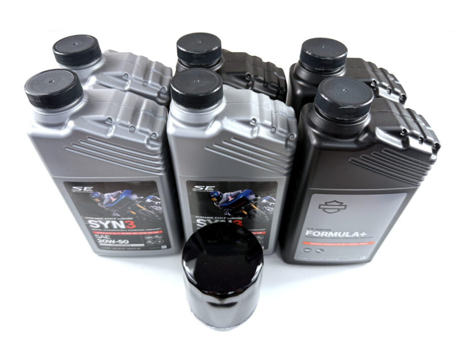 HARLEY DAVIDSON ZESTAW EKSPLOATACYJNY OLEJ SILNIKOWY SYN3 20W50 3L, FORMULA+ 3L, FILTR CZARNY