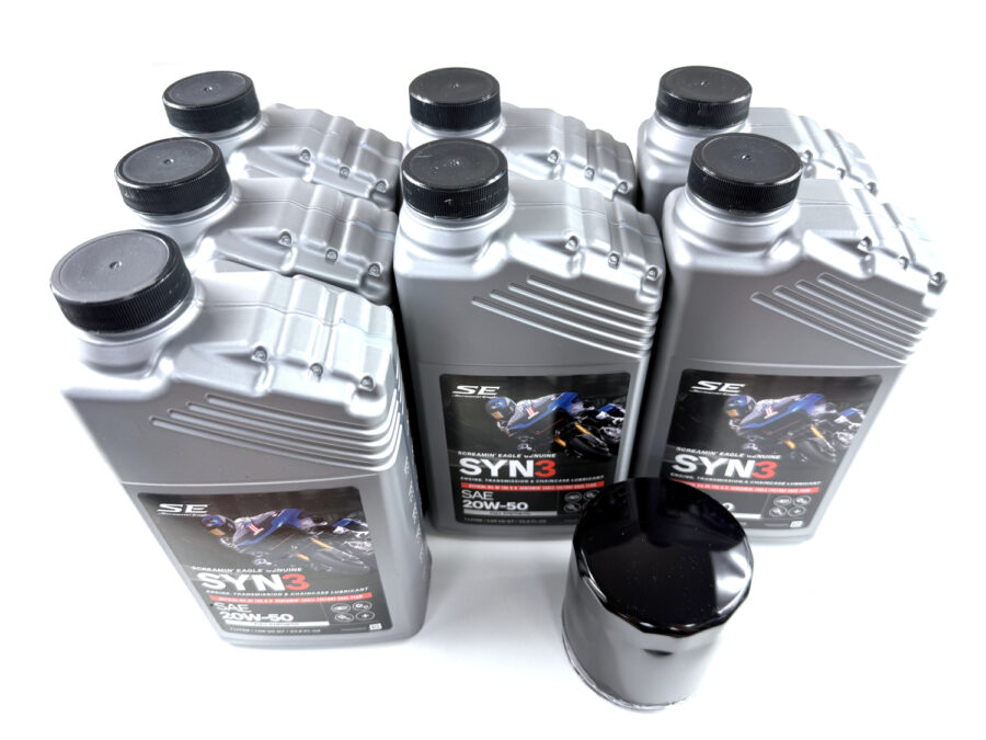 HARLEY DAVIDSON ZESTAW EKSPLOATACYJNY OLEJ SILNIKOWY SYN3 20W50 7L, FILTR CZARNY